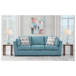 25.5 In. Blue Coastal Glass Bedroom Living Room Bedside Desk Nightstand Table Lamps (Set Of 2) -Lamp Parts blue silver maxax table lamps t78 bu 4f 1000