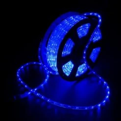 Outdoor 150 Ft. 110-Volt Plug-In Blue Color Changing Light LED Rope Light -Lamp Parts blue walsport rope lights usli1003bl 1f 1000