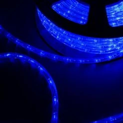 Outdoor 150 Ft. 110-Volt Plug-In Blue Color Changing Light LED Rope Light -Lamp Parts blue walsport rope lights usli1003bl 4f 1000