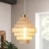 1-Light Brass And Amber Simple Vintage Pendant Light With Glass Shade -Lamp Parts brass amber adsensty pendant lights hd3 1bram d7002 64 1000