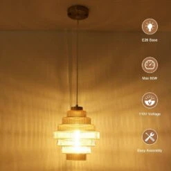 1-Light Brass And Amber Simple Vintage Pendant Light With Glass Shade -Lamp Parts brass amber adsensty pendant lights hd3 1bram d7002 66 1000