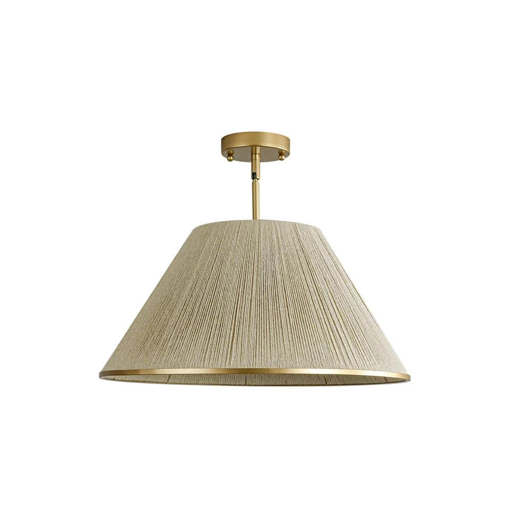 Haven 1 Light Brass Boho Rattan Pendant Light With Drum Shape Coastal Style For Dining Rooms And Kitchen Islands 12 Haven 1 Light Brass Boho Rattan Pendant Light With Drum Shape Coastal Style For Dining Rooms And Kitchen Islands - Image 10