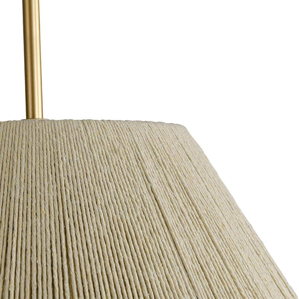 Haven 1 Light Brass Boho Rattan Pendant Light With Drum Shape Coastal Style For Dining Rooms And Kitchen Islands 13 Haven 1 Light Brass Boho Rattan Pendant Light With Drum Shape Coastal Style For Dining Rooms And Kitchen Islands - Image 11