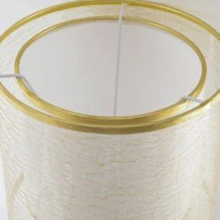 17.7 In. Copper Metal Double Layer Wire Cloth Cover Lampshade Table Lamp Vintage Home Decor Bedside Nightstand Lamps -Lamp Parts brass gold tozing table lamps tflt3003 01 gdjs 2308 1f 1000