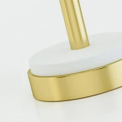 Cleveland 30 In. Brass Modern Dimmable Metal Bedroom Living Room Bedside Desk Nightstand Table Lamps USB Port Set Of 2 -Lamp Parts brass maxax table lamps t172 gd 44 1000