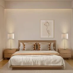 Cleveland 33 In. Brass Modern Metal Bedroom Living Room Bedside Desk Tall Table Lamps USB Port Set Of 2 -Lamp Parts brass maxax table lamps t261 gd 1f 1000