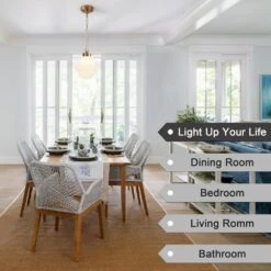 1-Light Brass & Milk White Retro Glass Pendant Light Dome Ceiling Pendant Lighting For Bedroom Living Room -Lamp Parts brass milk white adsensty pendant lights hd 1 br d00113 1d 1000