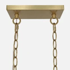 5-Light Brass Modern Chandelier, Sputnik Pedant Light Fixture With Large Opal White Glass Globe Shade -Lamp Parts brass pendant lights wbpl lq09 wh 44 1000