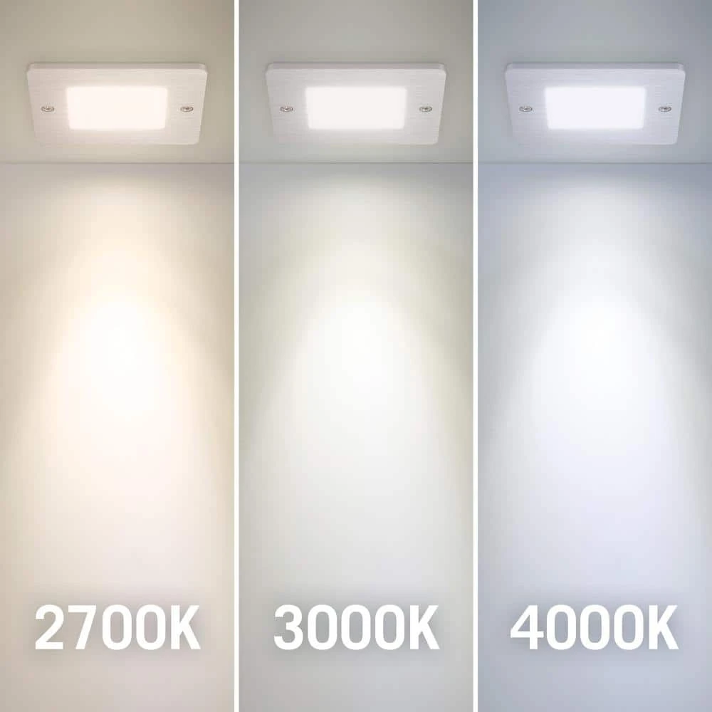 Square Low Profile Under Cabinet LED Puck Light 4000K 8 Square Low Profile Under Cabinet LED Puck Light 4000K - Image 6