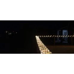 Outdoor/Indoor 100 Ft. L 120V Plug-In Warm White LED Rope Light -Lamp Parts brightlux rope lights al05 100ft ww 1 5 b 4f 1000
