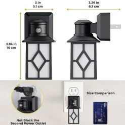 1-Watt Dusk To Dawn Sensor None Plug-In Integrated LED Night Light Bulb 3000K Warm White (2-Pack) -Lamp Parts briignite night lights hr gy03802aa 21 4f 1000