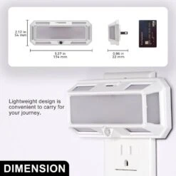Dimmable Brightness Night Light With Dusk To Dawn Sensor,Soft White 3000K 0-250LM For Bedroom, Stairwell[2-Pack] -Lamp Parts briignite night lights hr gy06502us 2ap3 fa 1000