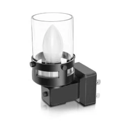 6-Pack Plug-In Candle Light-Sensitive Night Light With C7 LED Bulb, 3000K Warm Light, 3-Level And Stepless Dimming