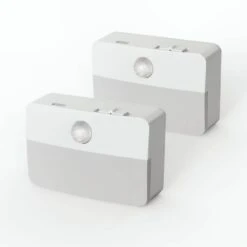 0. 6W Back Battery-Powered Motion Sensor Night Light With 3 Modes, Black With Magnetic, Warm 3000K Night Light