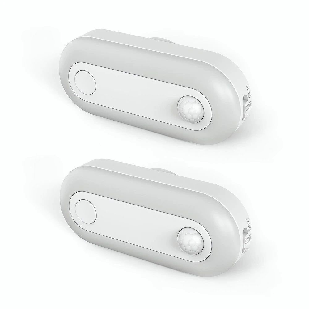 6-Pack White 1W Plug-in Motion Sensor Night Light Oval Track Style With 3-Mode Control And Warm 3000K LED Lighting 3 6-Pack White 1W Plug-in Motion Sensor Night Light Oval Track Style With 3-Mode Control And Warm 3000K LED Lighting