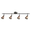 Templeton 4-Light Bronze/Copper Track Lighting Bar -Lamp Parts bronze copper hampton bay track lighting heads 18312 000 64 1000
