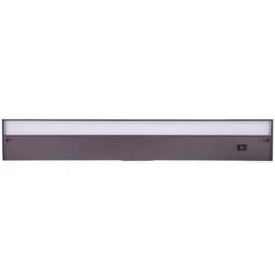 24 In. Hardwired/Plug-in Bronze Finish Dimmable Warm White Integrated LED Linkable Under Cabinet Light