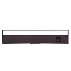 18 In. Hardwired/Plug-in Bronze Finish Dimmable Integrated LED Adjustable White CCT Linkable Under Cabinet Light