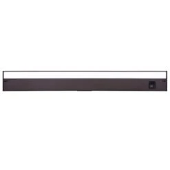30 In. Hardwired/Plug-in Bronze Finish Dimmable Integrated LED Adjustable White CCT Linkable Under Cabinet Light