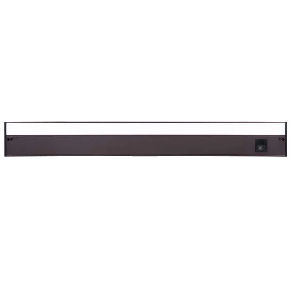 30 In. Hardwired/Plug-in Bronze Finish Dimmable Integrated LED Adjustable White CCT Linkable Under Cabinet Light 3 30 In. Hardwired/Plug-in Bronze Finish Dimmable Integrated LED Adjustable White CCT Linkable Under Cabinet Light