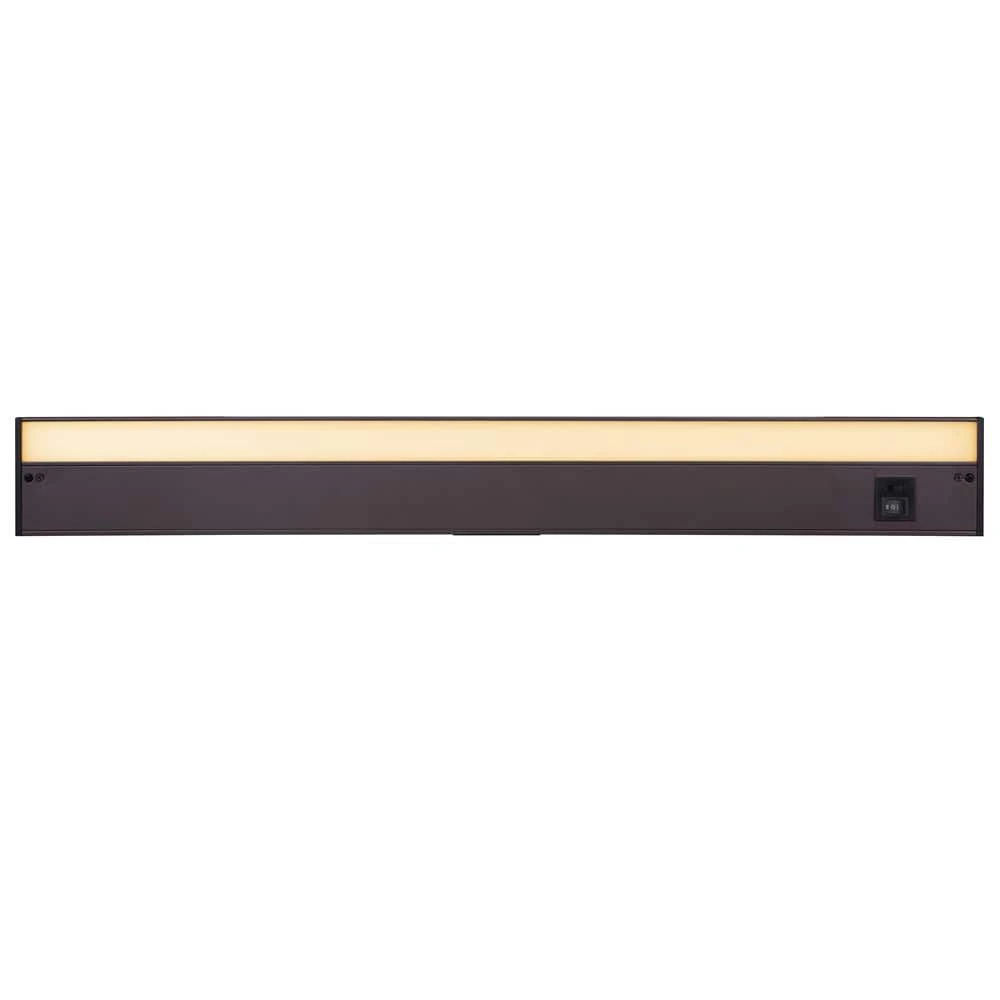 30 In. Hardwired/Plug-in Bronze Finish Dimmable Integrated LED Adjustable White CCT Linkable Under Cabinet Light 4 30 In. Hardwired/Plug-in Bronze Finish Dimmable Integrated LED Adjustable White CCT Linkable Under Cabinet Light - Image 2