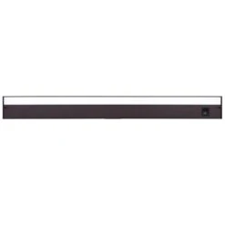 36 In. Hardwired/Plug-in Bronze Finish Dimmable Integrated LED Adjustable White CCT Linkable Under Cabinet Light