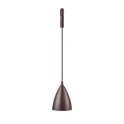 Bronze LED Flex Pendant With Metal Shade
