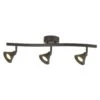 3-Light LED Hammered Shade Directional Track Lighting Fixture -Lamp Parts bronze hampton bay track lighting kits dc4019abz 64 1000