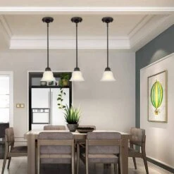 Avex 1-Light Dark Bronze Pendant Light With Frosted Glass Shade，No Bulbs Included -Lamp Parts bronze miscool pendant lights tch10q76431 31 1000