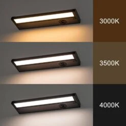 12 In. Hardwired Bronze Selectable 3000K/3500K/4000K Dimmable Integrated LED Under Cabinet Light (4-Pack) -Lamp Parts bronze under cabinet bar lights hca2187 4uc 4f 1000