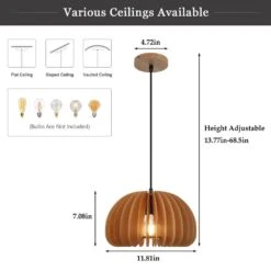 1 Light Black/Brown Single Dome Pendant Light With Shade, No Bulbs Included -Lamp Parts brown adsensty pendant lights hd5 1 n d5048m 66 1000