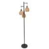 65.05 In. Brown Boho Rattan Dimmable Tree Standing Floor Lamps With 3 LED Edison Bulbs -Lamp Parts brown boho rattan uixe floor lamps ssl 62530 1 64 1000