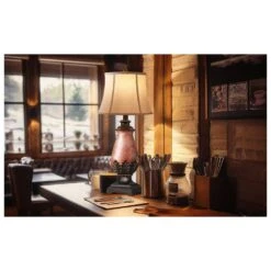 Set Of 2 Farmhouse Rustic Table Lamps, 3-Color Temperature Dimmable For Bedroom And Living Room Western Decor -Lamp Parts brown resin rottogoon table lamps hmlp468az2 31 1000