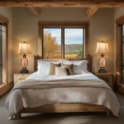 27. 5in Farmhouse Brown Resin Table Lamps For Living Room, Traditional Bedroom Lamps For Night Stands Antique Decor -Lamp Parts brown resin rottogoon table lamps hmlp469az2 e1 1000