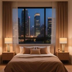 26'' Modern Brown Glass Table Lamps Set Of 2,3-Way Dimmable Bedside Lamps With USB A+C Ports& Touch Control For Bedroom -Lamp Parts brown rottogoon table lamps wtlp479ay2 40 1000