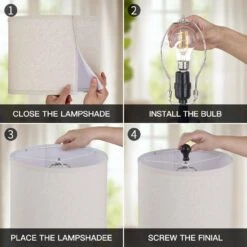 Adone 23 In. H Brown Touch Control Rattan Table Lamps With 2 USB Ports And AC Outlet -Lamp Parts brown table lamps td 72 76 1000