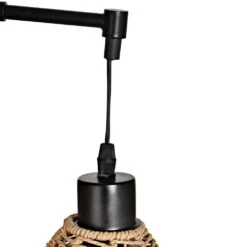 65.05 In. 3-Light Brown Boho Rattan Tree Standing Floor Lamps With Shades -Lamp Parts brown uixe floor lamps ssl 62430 31 1000