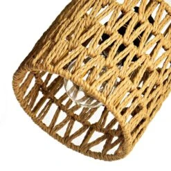 65.1 In. 3-Light Brown Boho Rattan Tree Standing Floor Lamps With Shades -Lamp Parts brown uixe floor lamps ssl 62431 44 1000