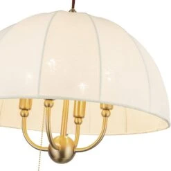 Crosby 18-in 4 Light 40-Watt Brushed Gold Pendant Light -Lamp Parts brushed gold alora mood pendant lights pd661418bg 4f 1000