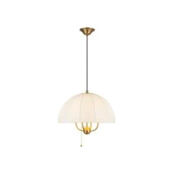 Crosby 18-in 4 Light 40-Watt Brushed Gold Pendant Light