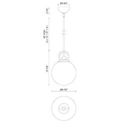 Fiore 10 In. 1 Light 60-Watt Brushed Gold/Glossy Opal Glass Pendant Light -Lamp Parts brushed gold glossy opal glass alora mood pendant lights pd407910bggo 76 1000