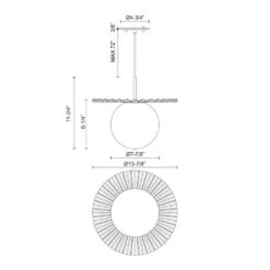Plume 14 In. 1 Light 60-Watt Brushed Gold/Opal Matte Glass Pendant Light -Lamp Parts brushed gold opal matte glass alora mood pendant lights pd501214bgop 76 1000