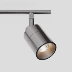 Shura Brushed Nickel Integrated LED Fixed Track Light Rotatable Cylinder Heads 3 Ft. Track Lighting Kit 3000K 2240 Lumen -Lamp Parts brushed nickel 3000k vidalite track lighting kits ce1060078 4f 1000