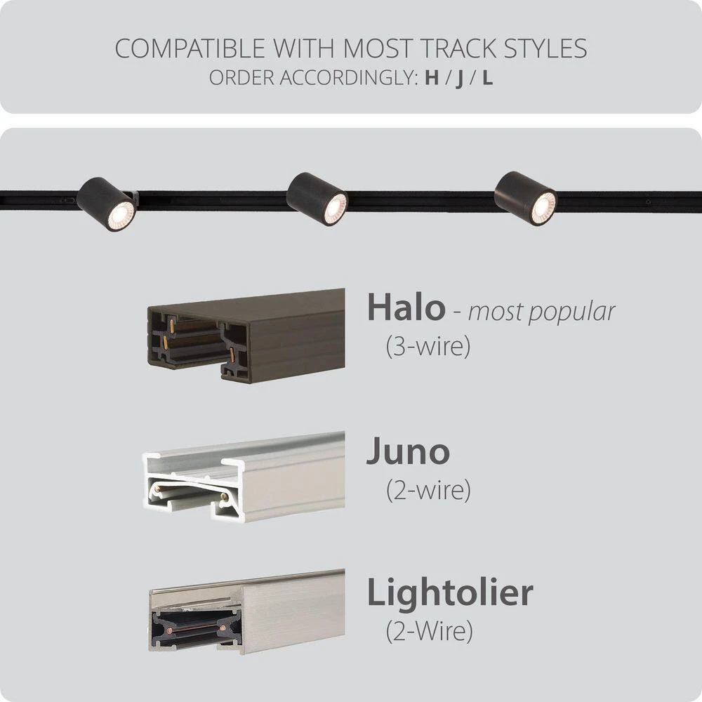 Charge Brushed Nickel 5CCT Integrated LED Ceiling Hardwired Fixed Track Cylinder Head, H Track (6-Pack) 9 Charge Brushed Nickel 5CCT Integrated LED Ceiling Hardwired Fixed Track Cylinder Head, H Track (6-Pack) - Image 7