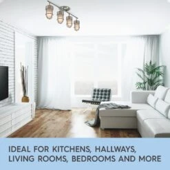 Miles 2.3 Ft. 4-Light Brushed Nickel And Chrome Detail Track Lighting Kit 14 Miles 2.3 Ft. 4-Light Brushed Nickel And Chrome Detail Track Lighting Kit -Lamp Parts brushed nickel addington park track lighting kits 60016 1f 1000