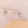 Alto 6.84 Ft. 6-Light Swing Arm Brushed Nickel LED Flexible Track Lighting Kit With Step Head -Lamp Parts brushed nickel and chrome vaxcel track lighting kits c0221 64 1000