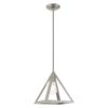 Carlton 1-Light Brushed Nickel Island Mini Pendant