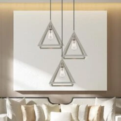 Carlton 1-Light Brushed Nickel Island Mini Pendant -Lamp Parts brushed nickel aviance lighting pendant lights hd62146 a0 1000