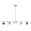 3 Ft. 5-Light Brushed Nickel Integrated LED Track Lighting Kit -Lamp Parts brushed nickel easylite track lighting kits 29229 hb 64 1000