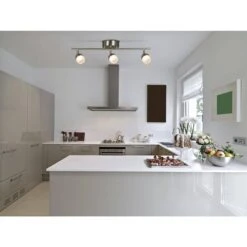 EGLO Stella Ferry 2 Ft. Brushed Nickel Integrated LED Track Lighting Kit -Lamp Parts brushed nickel eglo track lighting kits 204003a 1f 1000